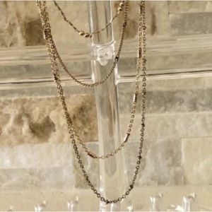 Gold layered necklace 4 Layers gold tone Necklace